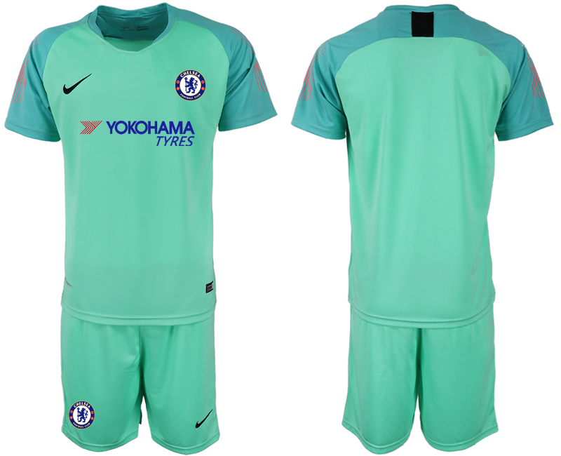 2018-19 Chelsea Green Goalkeeper Soccer Jersey - Click Image to Close
