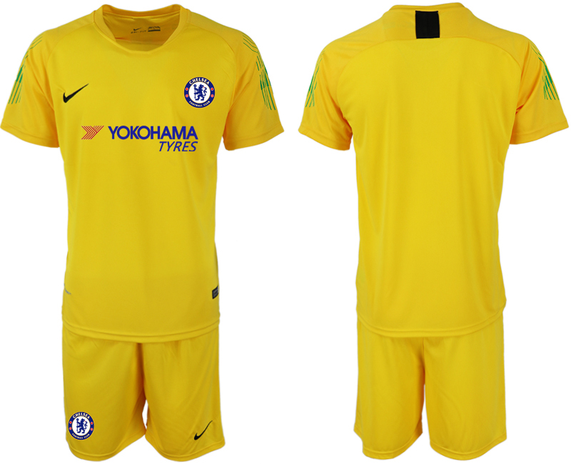 2018-19 Chelsea Yellow Goalkeeper Soccer Jersey