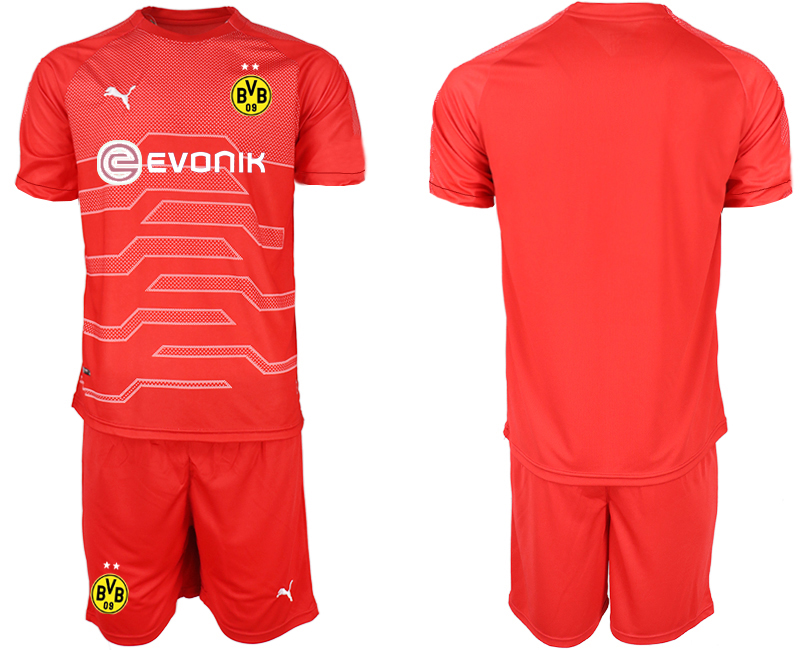 2018-19 Dortmund Red Goalkeeper Soccer Jersey