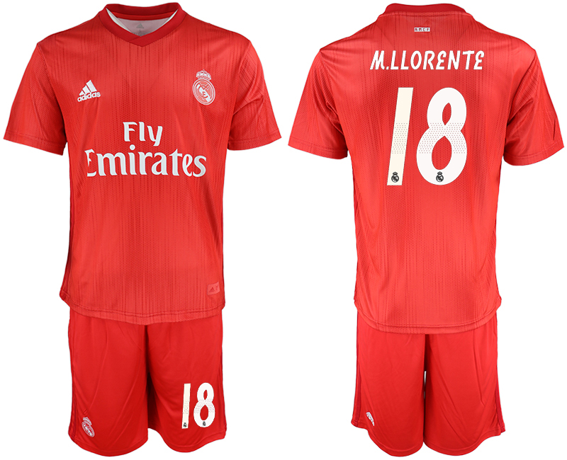 2018-19 Real Madrid 18 M.LLORENTE Third Away Soccer Jersey - Click Image to Close