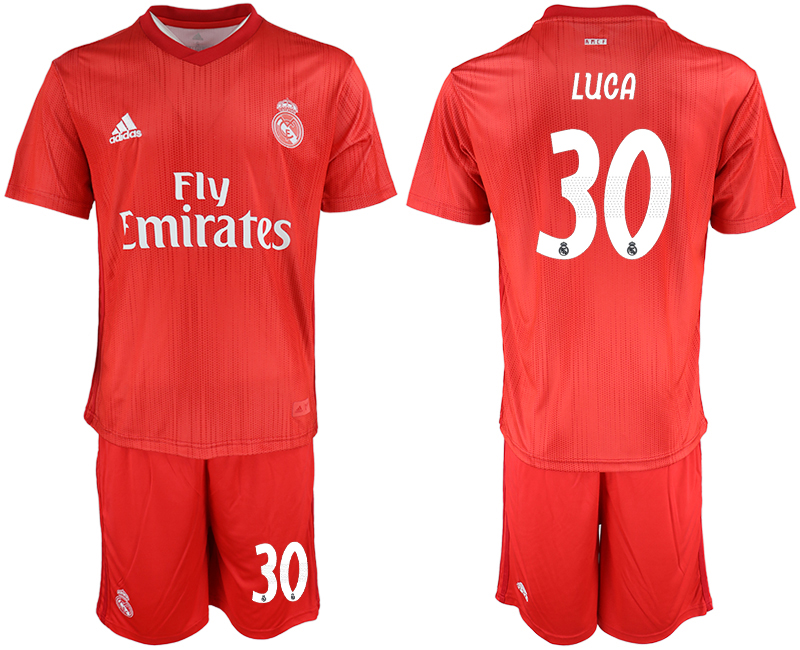 2018-19 Real Madrid 30 LUCA Third Away Soccer Jersey