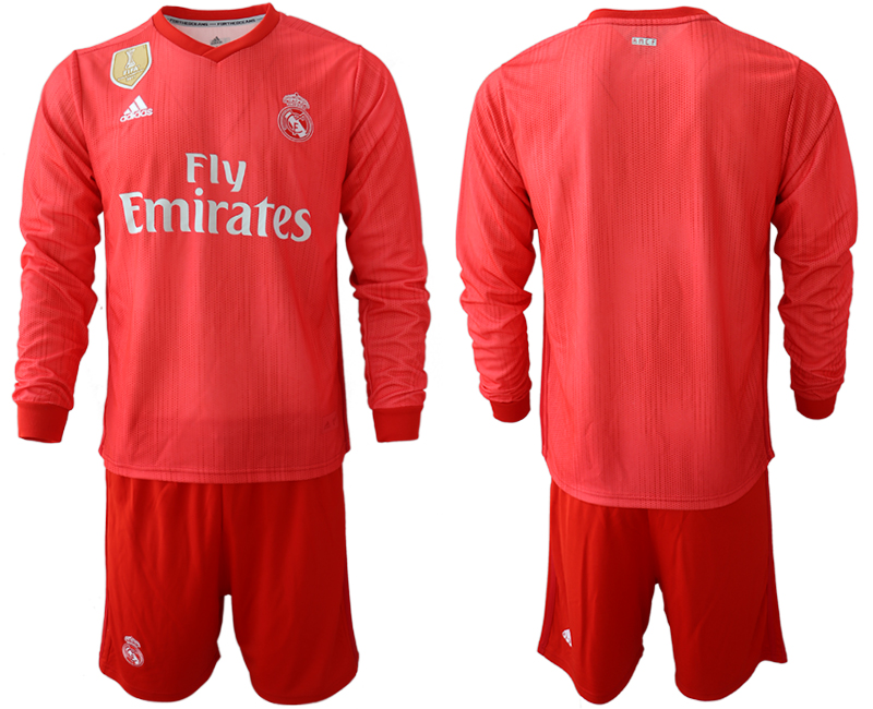 2018-19 Real Madrid Third Away Long Sleeve Soccer Jersey