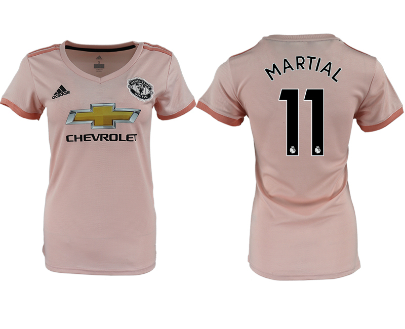 2018-19 Manchester United 11 MARTIAL Away Women Soccer Jersey