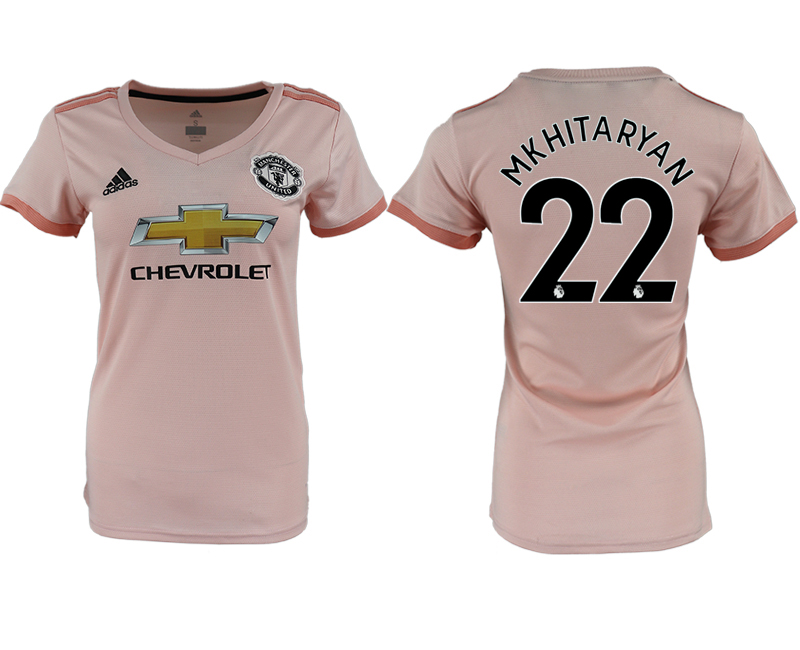 2018-19 Manchester United 22 MKHITARYAN Away Women Soccer Jersey