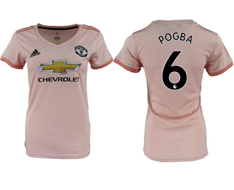 2018-19 Manchester United 6 POGBA Away Women Soccer Jersey