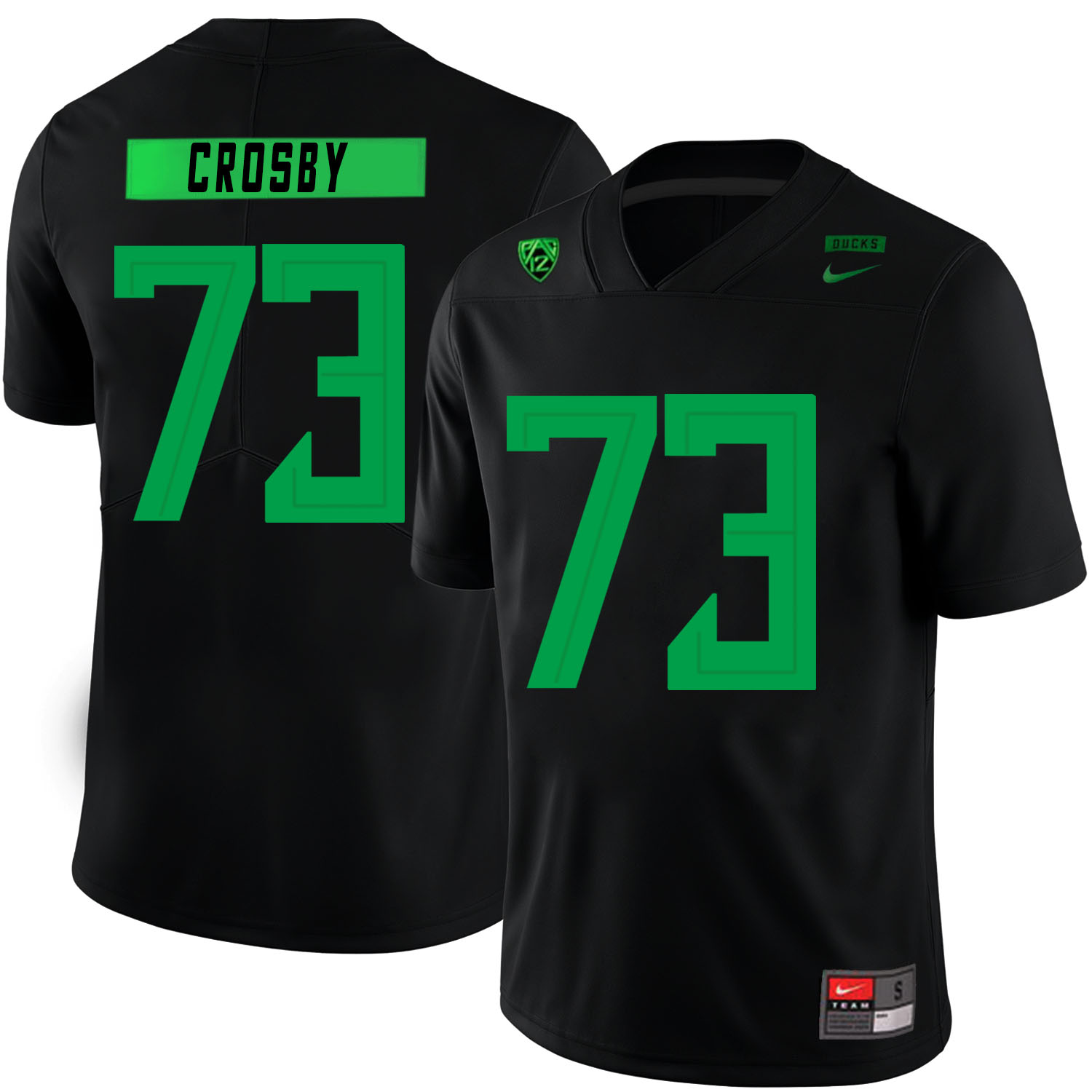 Oregon Ducks 73 Tyrell Crosby Black Nike College Football Jersey