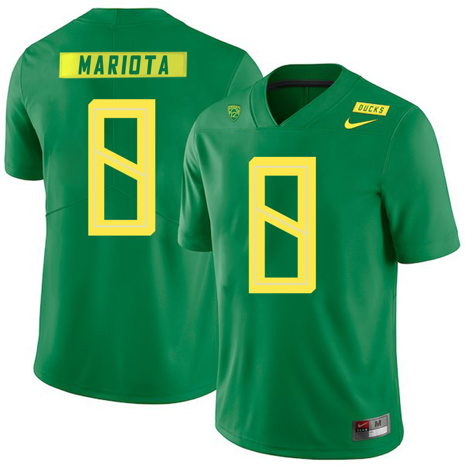 Oregon Ducks 8 Marcus Mariota Apple Green Nike College Football Jersey