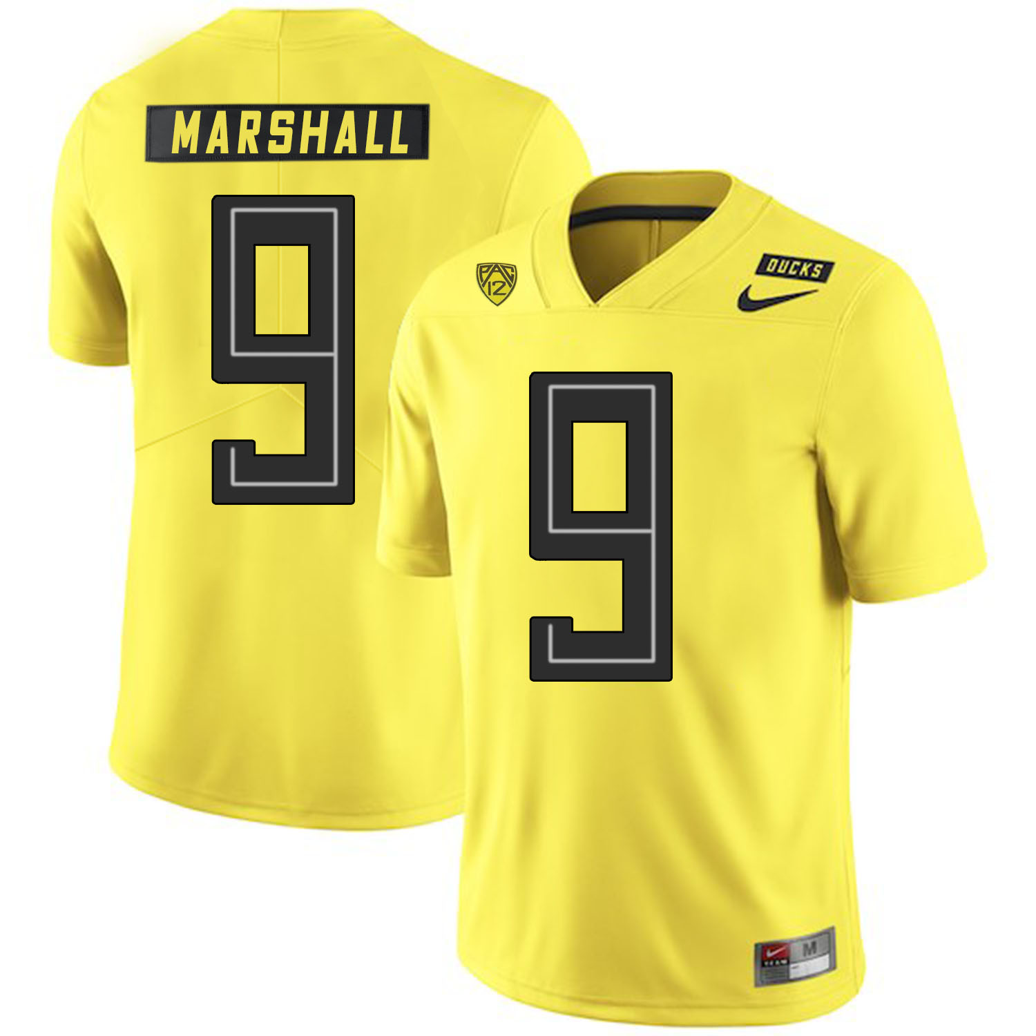 Oregon Ducks 9 Byron Marshall Yellow Nike College Football Jersey