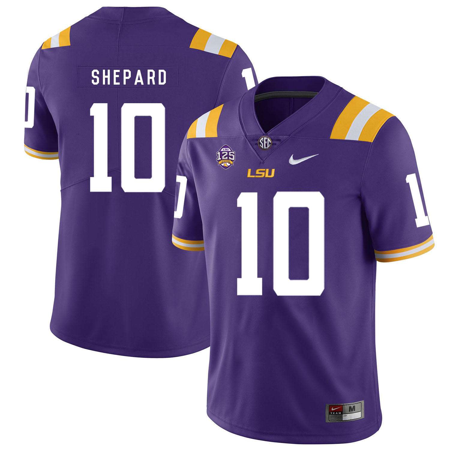 LSU Tigers 10 Russell Shepard Purple Nike College Football Jersey - Click Image to Close