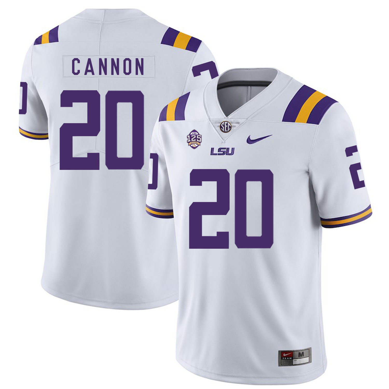 LSU Tigers 20 Billy Cannon White Nike College Football Jersey