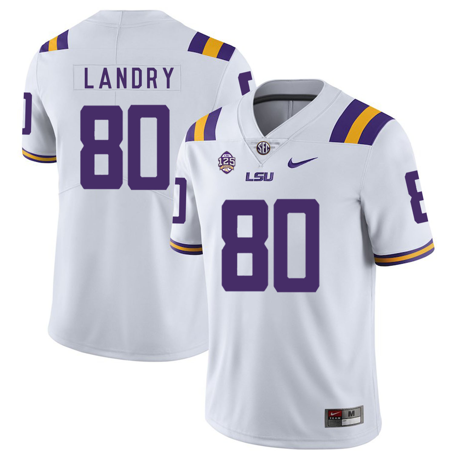 LSU Tigers 80 Jarvis Landry White Nike College Football Jersey