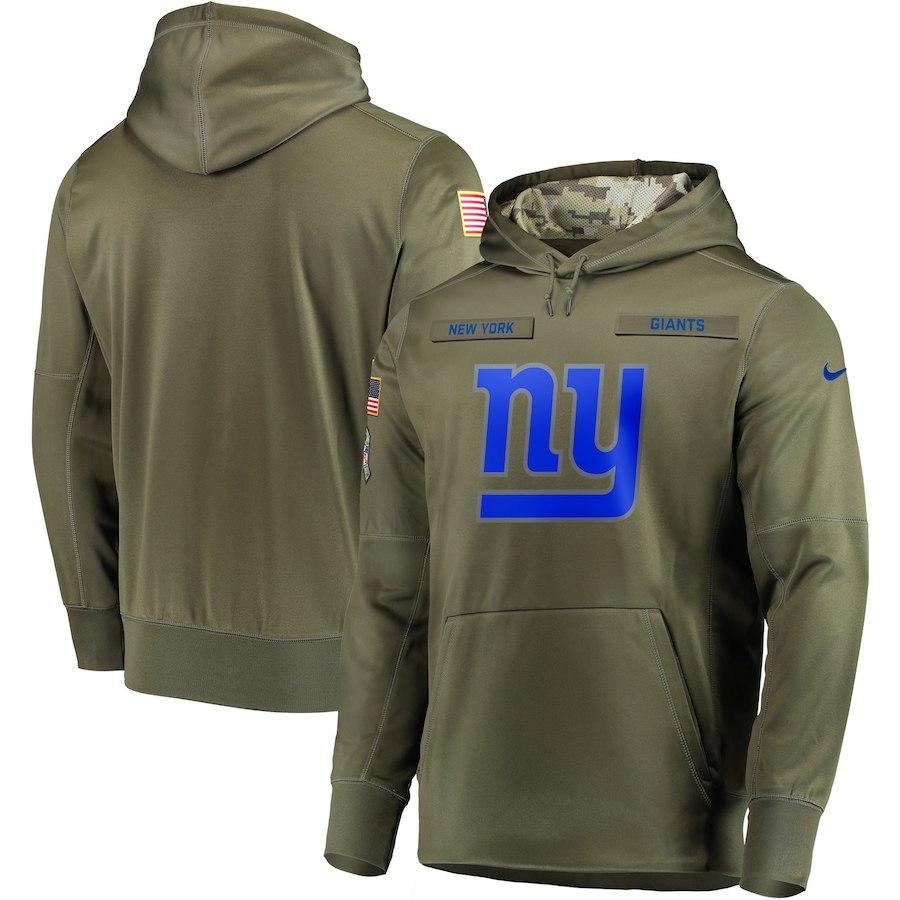 Nike Giants Olive Salute To Service Men's Pullove Hoodie