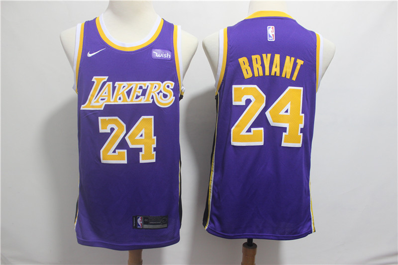 Lakers 24 Kobe Bryant Purple 2018-19 Nike Swingman Jersey