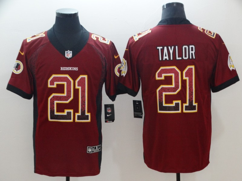 Nike Redskins 21 Sean Taylor Red Drift Fashion Limited Jersey
