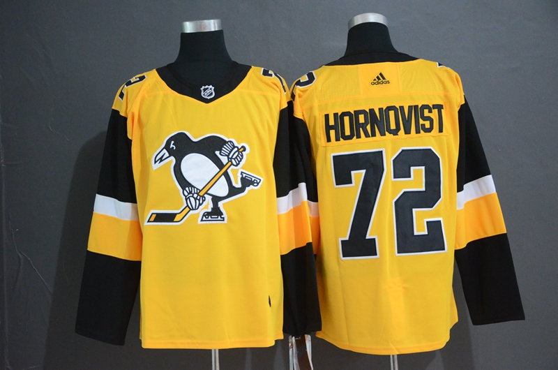 Penguins 72 Patric Hornqvist Gold Alternate Adidas Jersey