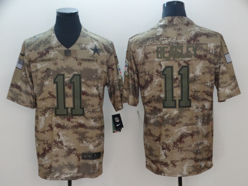 Nike Cowboys 11 Cole Beasley Camo Salute To Service Limited Jersey