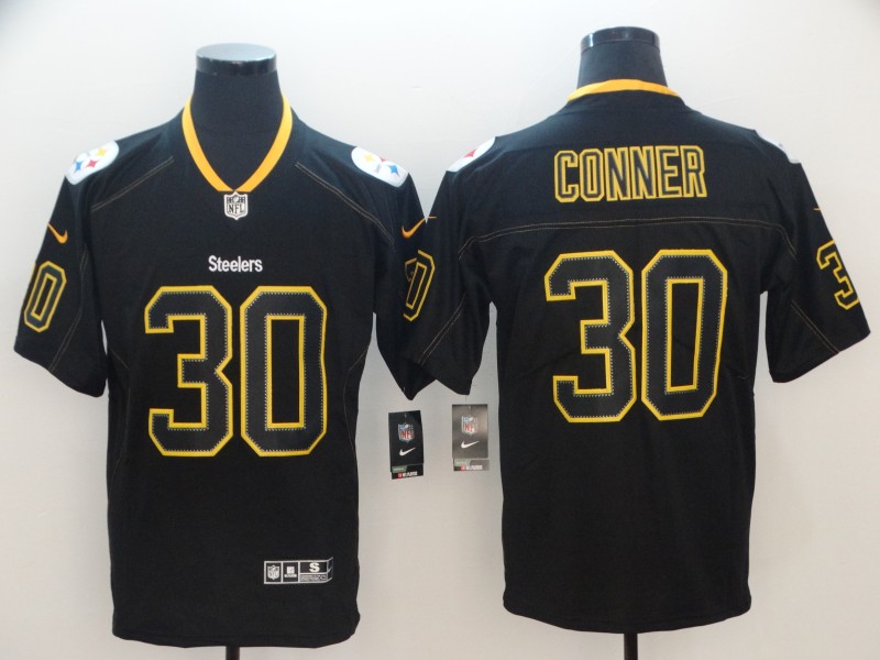 Nike Steelers 30 James Conner Black Shadow Legend Limited Jersey