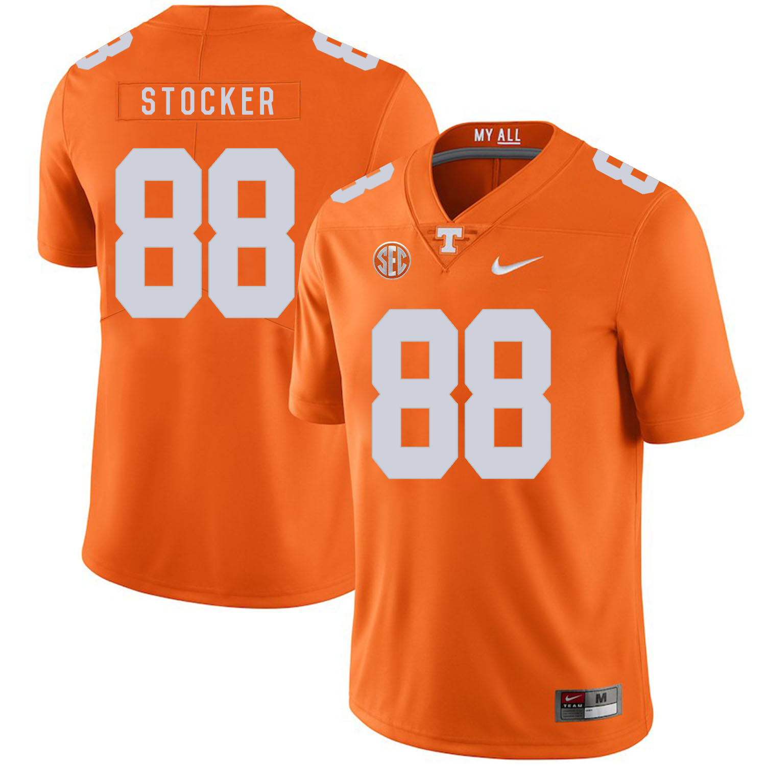 Tennessee Volunteers 88 Luke Stocker Orange Nike College Football Jersey