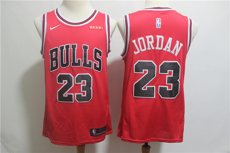 Bulls 23 Michael Jordan Red Nike Swingman Jersey