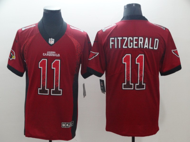Nike Cardinals 11 Larry Fitzgerald Red Drift Fashion Limited Jersey