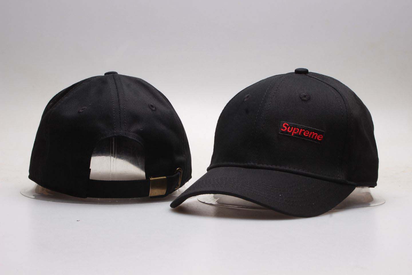 Supreme Fresh Logo Black Snapback Adjustable Hats YP