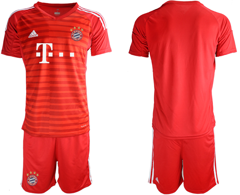2018-19 Bayern Munich Red Goalkeeper Soccer Jersey