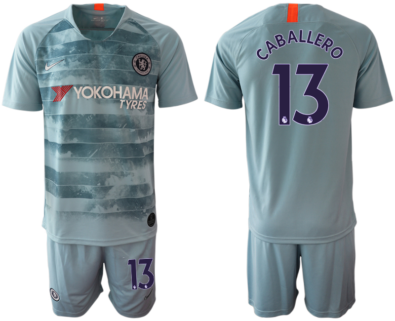 2018-19 Chelsea 13 CABALLERO Third Away Soccer Jersey - Click Image to Close