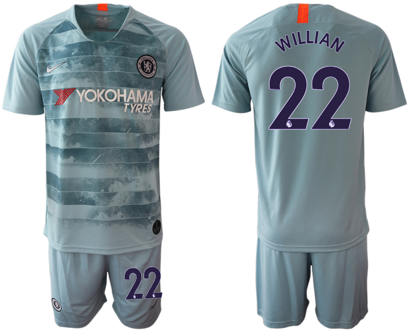 2018-19 Chelsea 22 WILLIAN Third Away Soccer Jersey - Click Image to Close