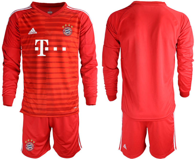 2018-19 Bayern Munich Red Long Sleeve Soccer Jersey