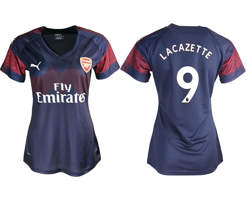 2018-19 Arsenal 9 LACAZETTE Away Women Soccer Jersey