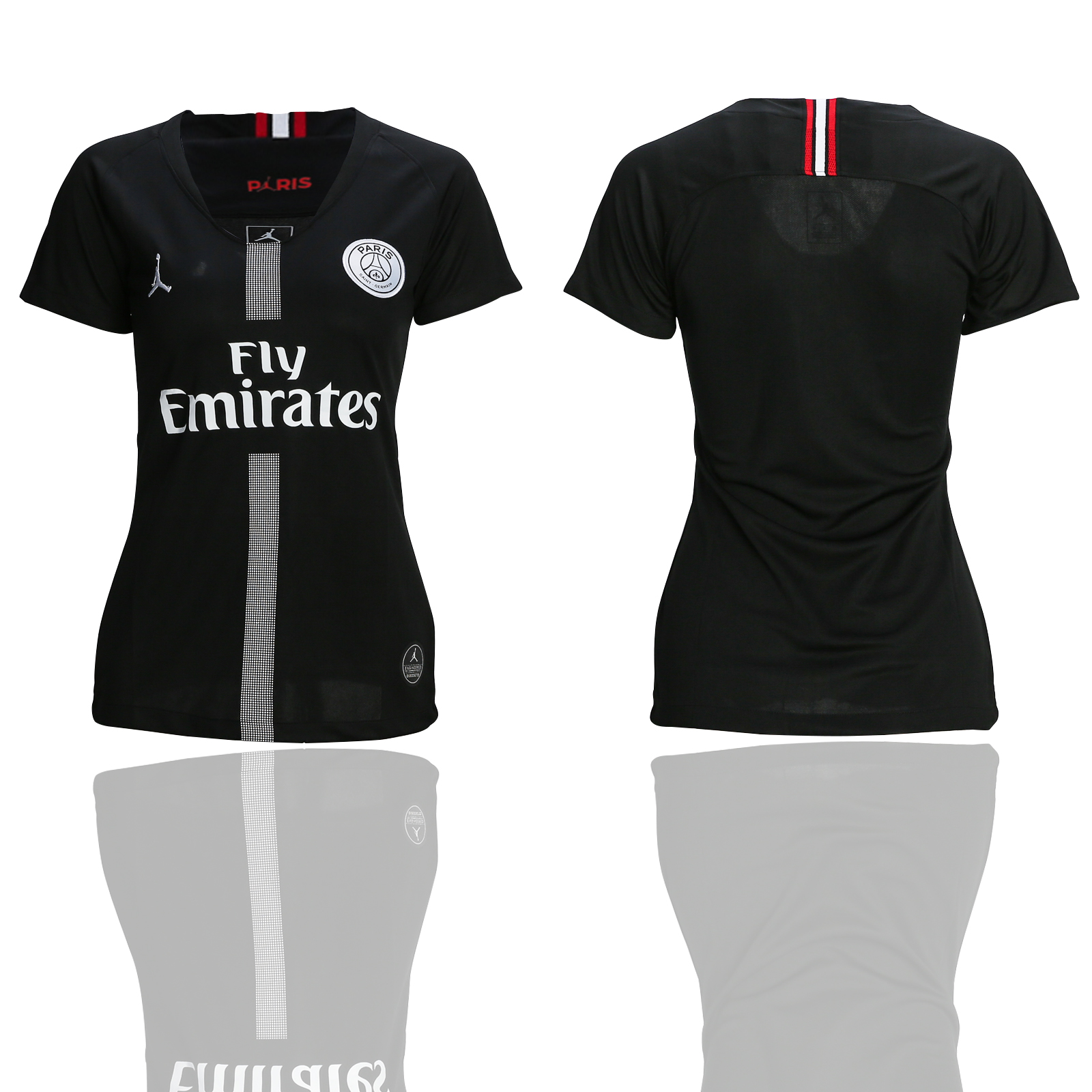 2018-19 Paris Saint-Germain Jordan Champions League Black Women Soccer Jersey