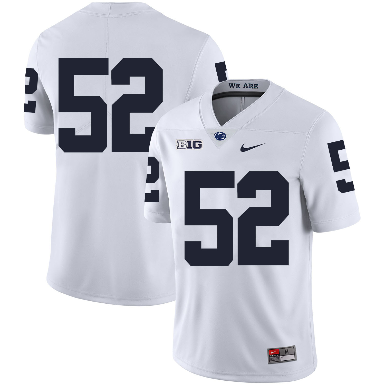 Penn State Nittany Lions 52 Curtis Cothran White Nike College Football Jersey
