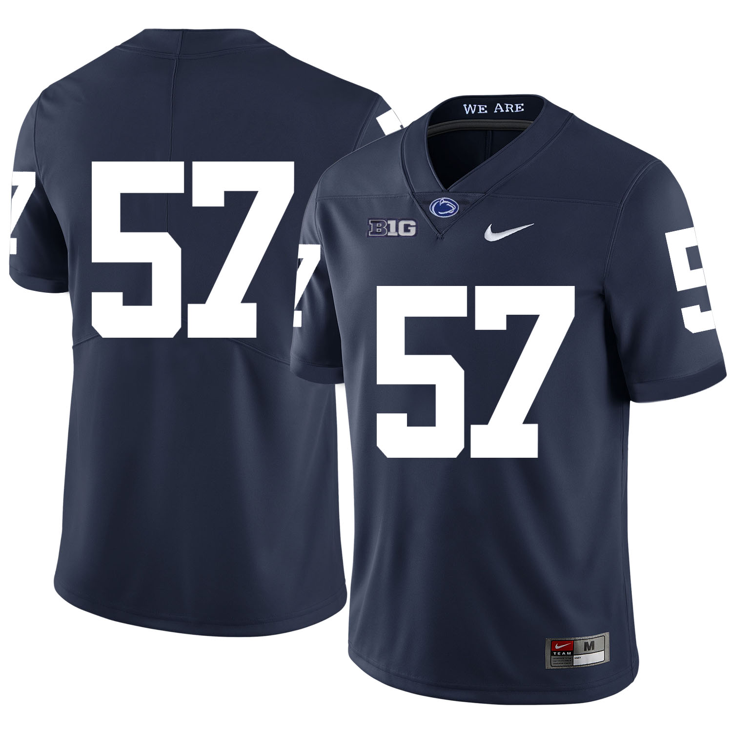 Penn State Nittany Lions 57 A.Q. Shipley Navy Nike College Football Jersey