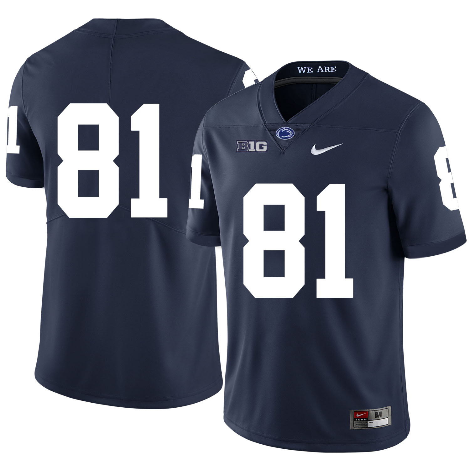 Penn State Nittany Lions 81 Jack Crawford Navy Nike College Football Jersey