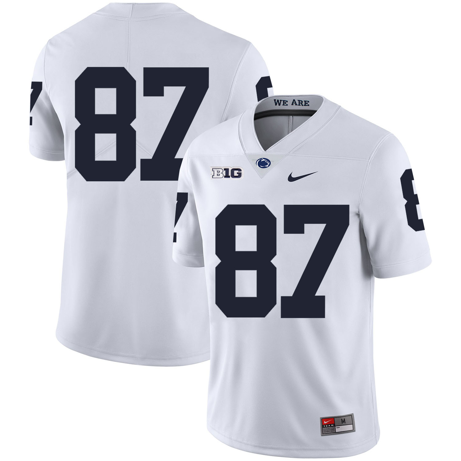 Penn State Nittany Lions 87 Kyle Carter White Nike College Football Jersey