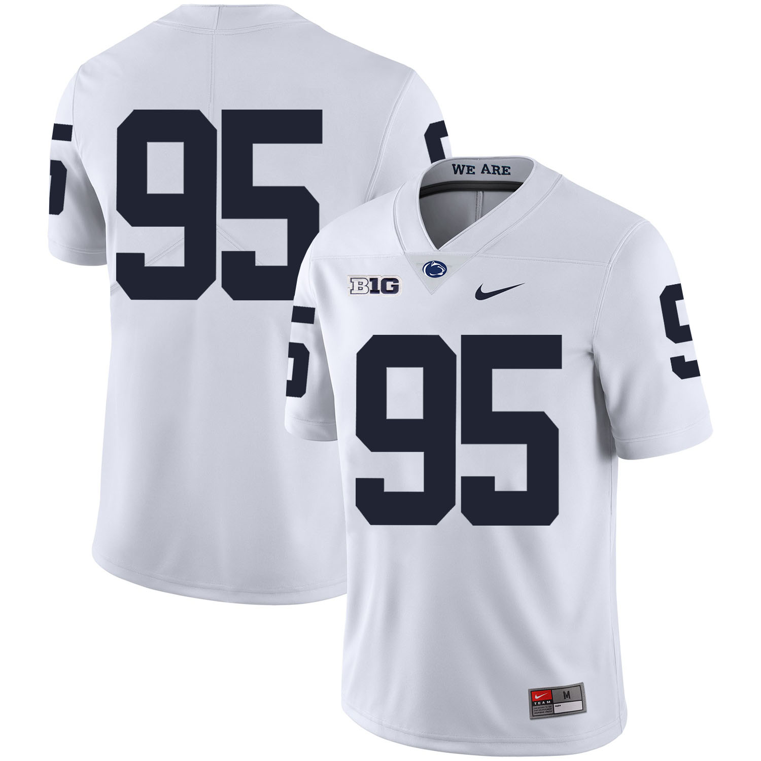 Penn State Nittany Lions 95 Carl Nassib White Nike College Football Jersey