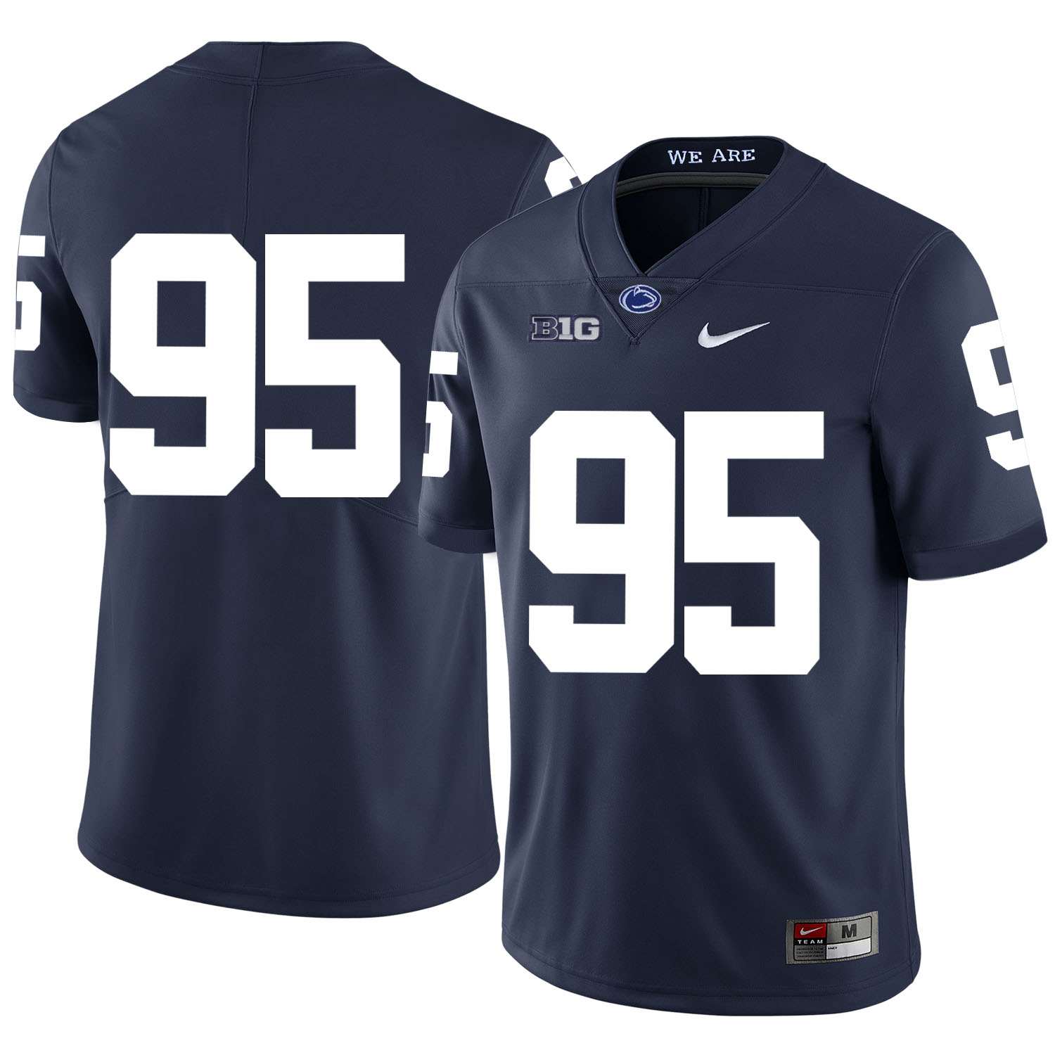Penn State Nittany Lions 95 Tyler Davis Navy Nike College Football Jersey