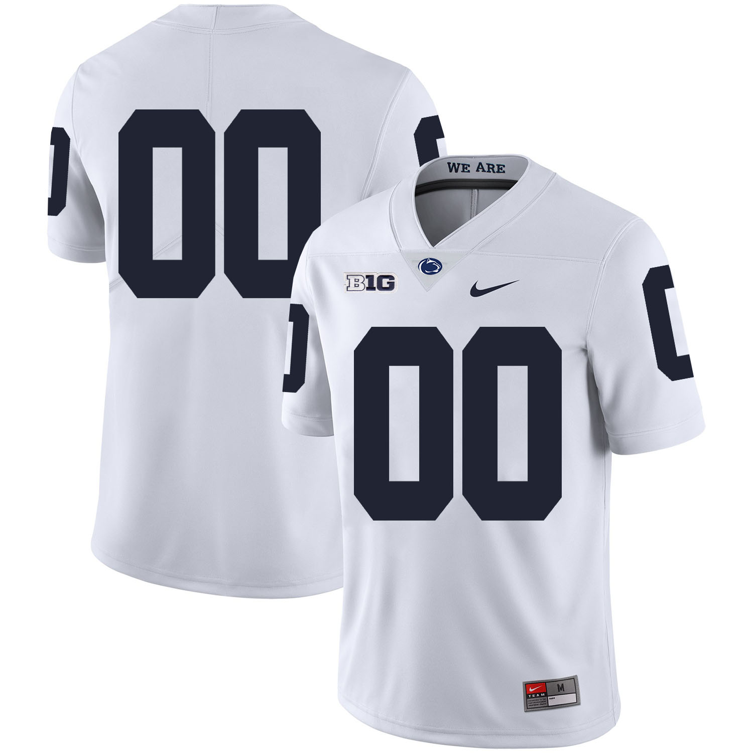 Penn State Nittany Lions White Men's Customized Nike College Football Jersey