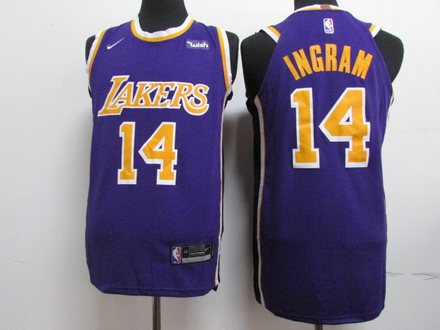 Lakers 14 Brandon Ingram Purple 2018-19 Nike Authentic Jersey - Click Image to Close