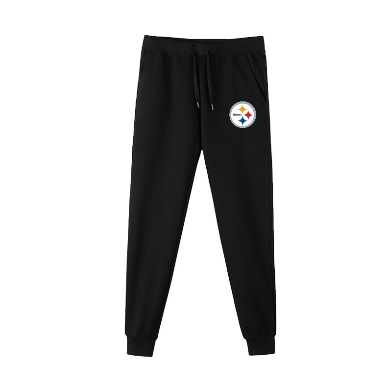 Pittsburgh Steelers Black Men's Winter Thicken NFL Sports Pant