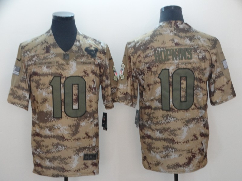 Nike Texans 10 DeAndre Hopkins Camo Salute To Service Limited Jersey