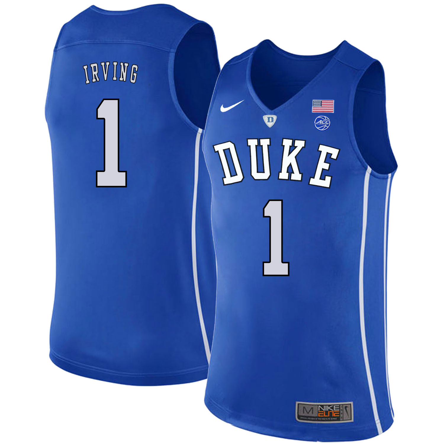 Duke Blue Devils 1 Kyrie Irving Blue Nike College Basketabll Jersey
