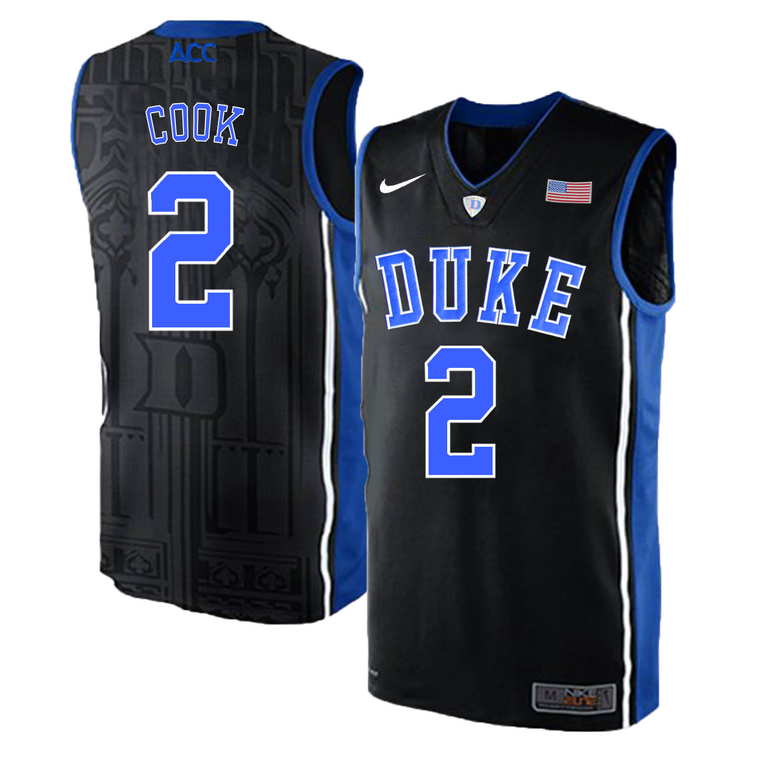 Duke Blue Devils 2 Quinn Cook Black Elite Nike College Basketball Jersey Duke Blue Devils 2 Quinn Cook Black Elite Nike College Basketball Jersey