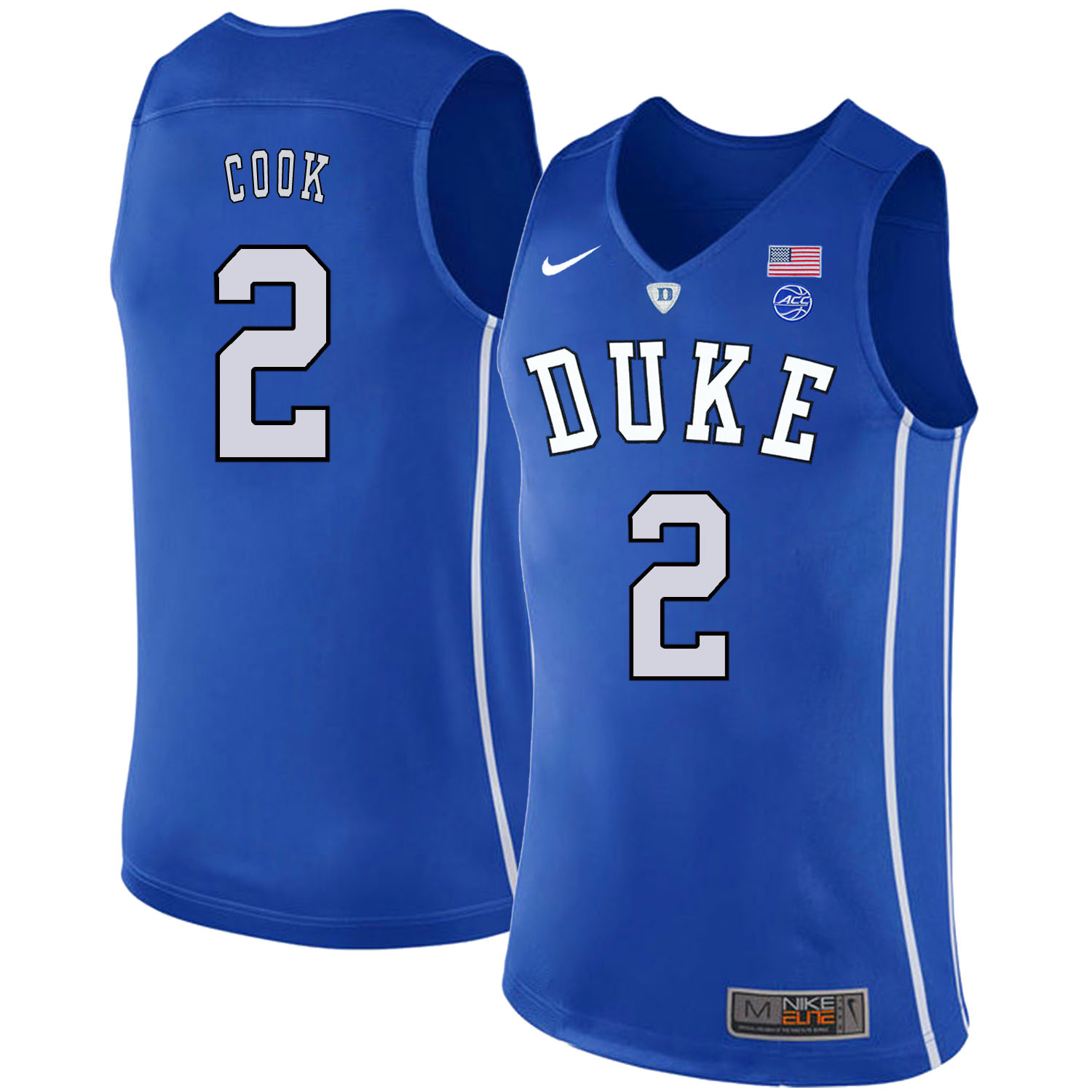 Duke Blue Devils 2 Quinn Cook Blue Nike College Basketball Jersey
