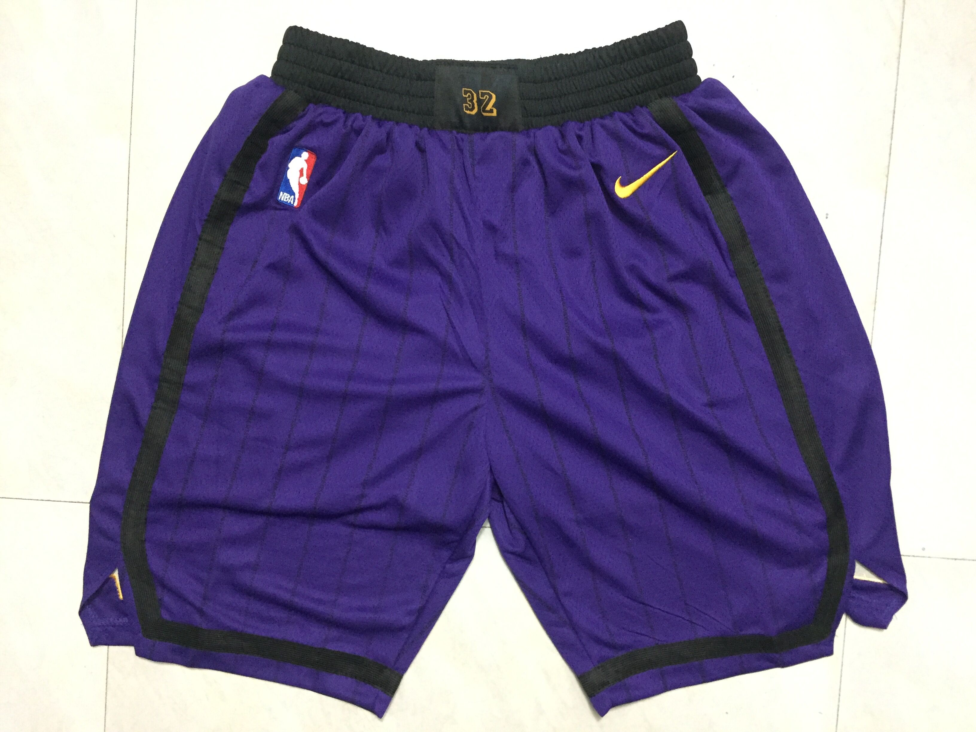 Lakers Purple 2018-19 City Edition Nike Swingman Shorts
