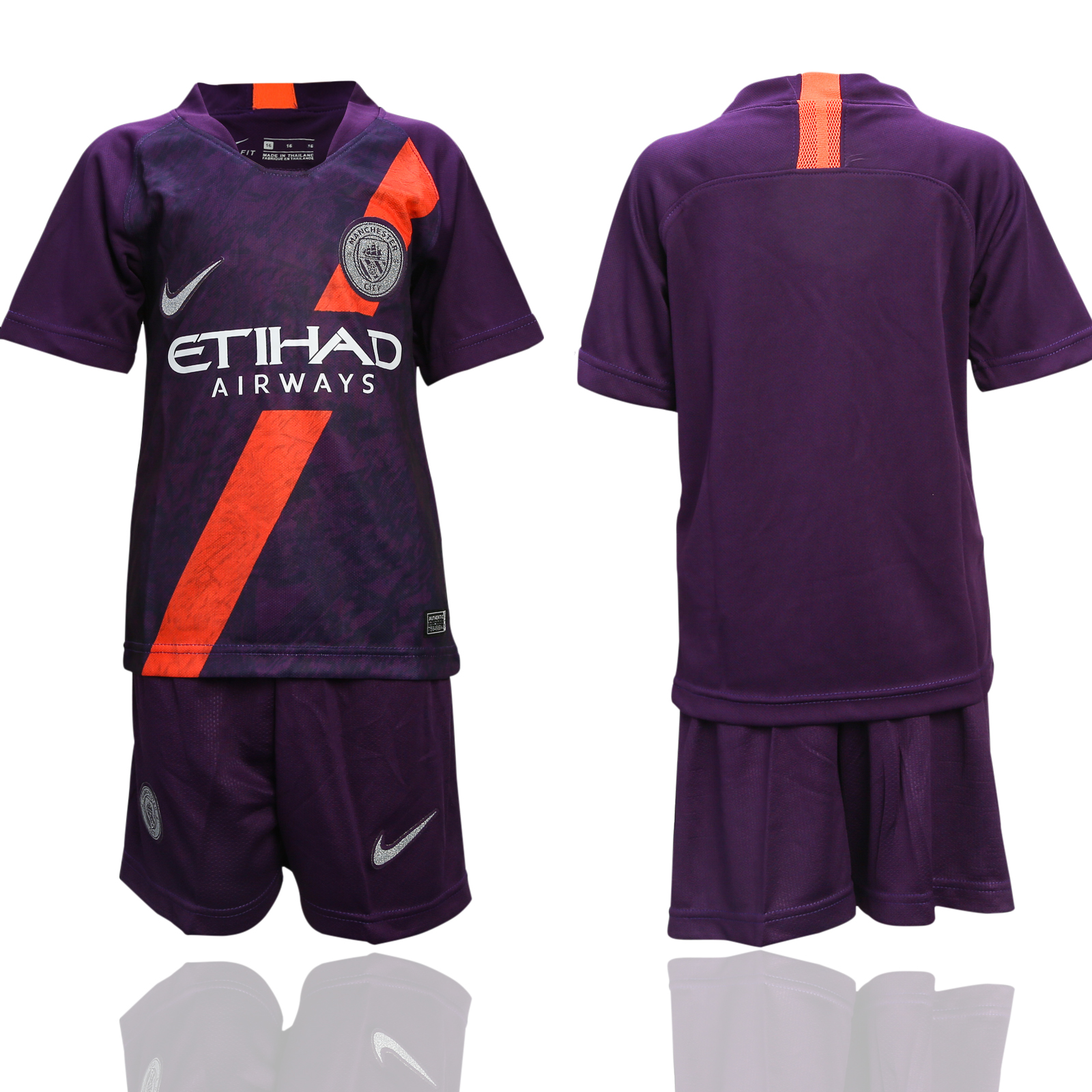 2018-19 Manchester City Third Away Youth Soccer Jersey