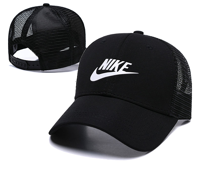 Nike Classic Black Mesh Peaked Adjustable Hat TX