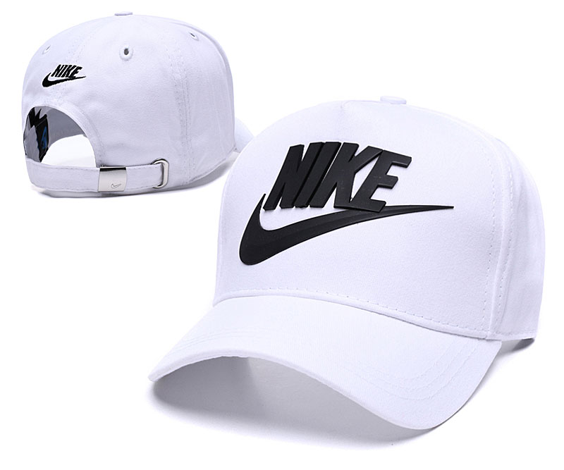 Nike Classic White Peaked Adjustable Hat TX