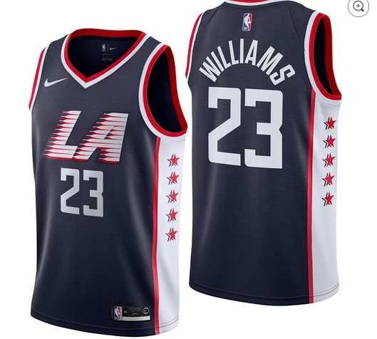 Clippers 23 Lou Williams Navy 2018-19 City Edition Nike Swingman Jersey