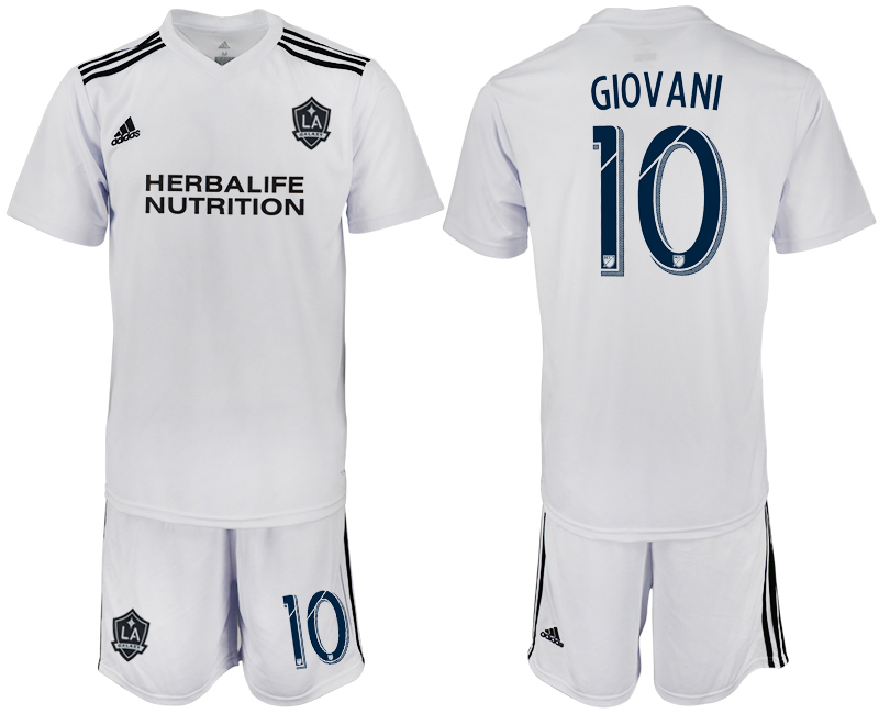 2018-19 Los Angeles Galaxy 10 GIOVANI White Training Soccer Jersey